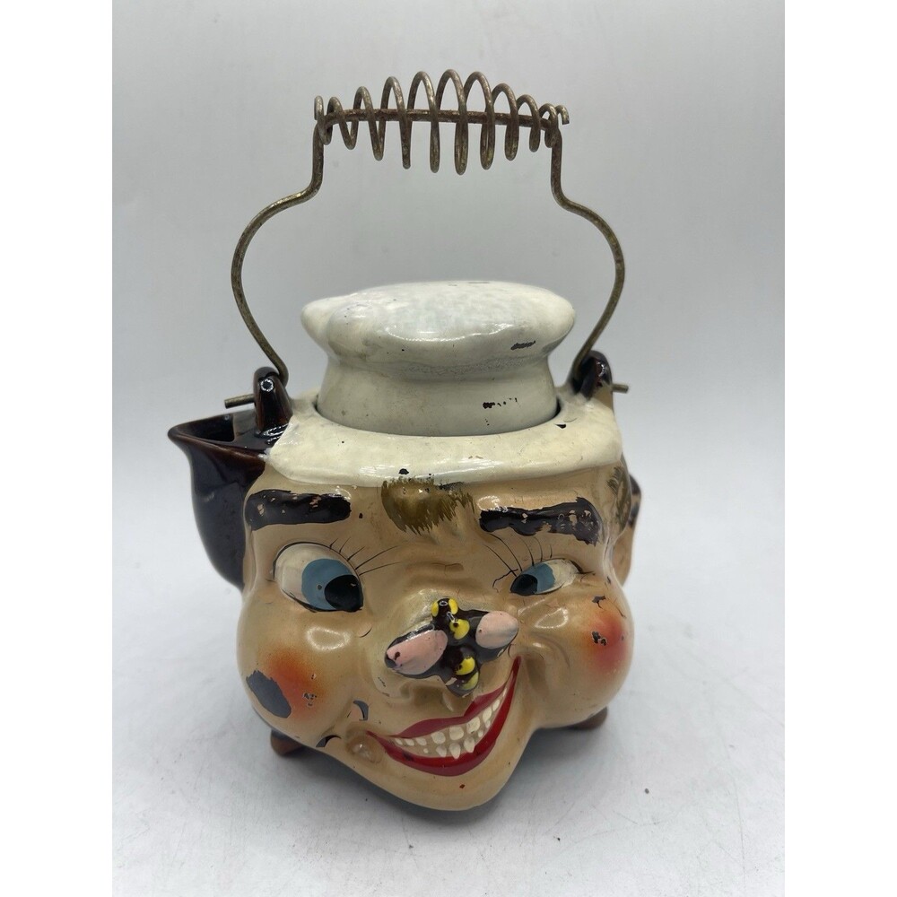 Tilso Bee Nose Chef Teapot With Lid And Handle Japan Anthropomorphic
